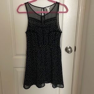Sheer polka dot dress